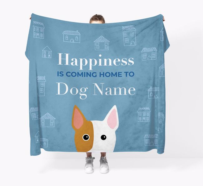 Happiness Is: Personalised {breedFullName} Throw Blanket